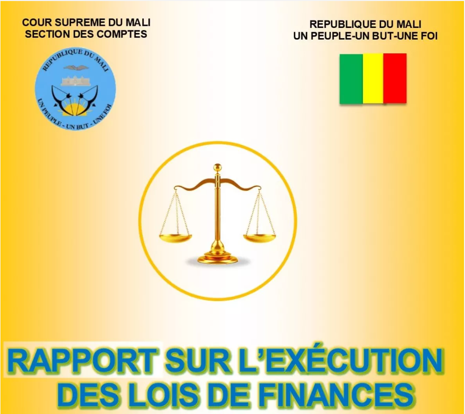 PUBLICATION DES RAPPORTS SUR L’EXECUTION DES LOIS DE FINANCES EXERCICE 2020, 2021 et 2022